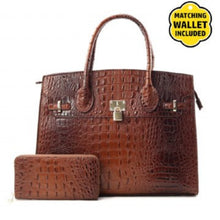 Load image into Gallery viewer, Coffee Ostrich Bag