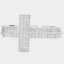 Load image into Gallery viewer, SK Silver Blessed Rhinestone Bracelet
