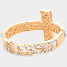 Load image into Gallery viewer, SK Gold Blessed Rhinestone Bracelet
