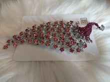Load image into Gallery viewer, Crystal Peacock Brooch
