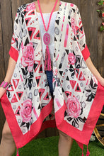 Load image into Gallery viewer, SK Pink Floral Printed Kimono

