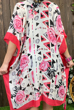 Load image into Gallery viewer, SK Pink Floral Printed Kimono
