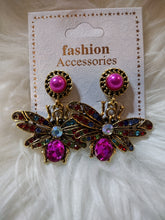 Load image into Gallery viewer, Bee Dangle Earrings
