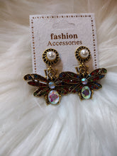 Load image into Gallery viewer, Bee Dangle Earrings

