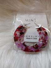 Load image into Gallery viewer, Small Acetate Hoop Earrings
