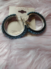 Load image into Gallery viewer, Sassy Bling Hoop Earrings
