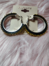 Load image into Gallery viewer, Sassy Bling Hoop Earrings
