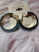 Load image into Gallery viewer, Sassy Bling Hoop Earrings
