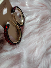 Load image into Gallery viewer, Sassy Bling Hoop Earrings
