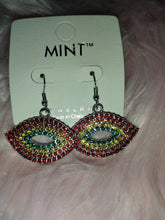Load image into Gallery viewer, SK Multi Rhinestone Lips Earrings

