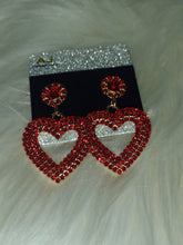 Load image into Gallery viewer, SK Sassy Heart Dangle Earrings

