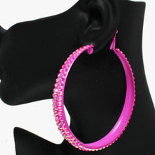 Load image into Gallery viewer, Glitter Rhinestone Hoops
