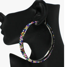 Load image into Gallery viewer, Glitter Rhinestone Hoops
