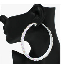 Load image into Gallery viewer, Glitter Rhinestone Hoops
