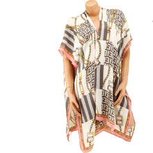 Load image into Gallery viewer, Greek Chain Print Kimono
