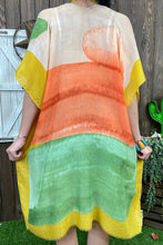 Load image into Gallery viewer, SK Green/Orange/Yellow Kimono
