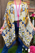 Load image into Gallery viewer, SK Yellow &amp; Blue Kimono
