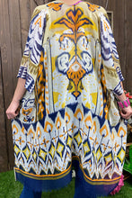 Load image into Gallery viewer, SK Yellow &amp; Blue Kimono
