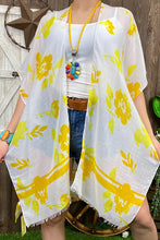 Load image into Gallery viewer, SK Yellow/White Floral Kimono
