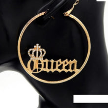 Load image into Gallery viewer, Queen Circle Earrings
