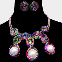 Load image into Gallery viewer, Triple Bead Pearl Necklace
