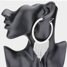 Load image into Gallery viewer, Rhinestone Fringe Earrings
