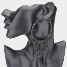 Load image into Gallery viewer, Rhinestone Fringe Earrings
