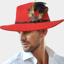 Load image into Gallery viewer, Fedora Feather Hat
