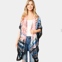 Load image into Gallery viewer, Tie Dye Boho Kimono
